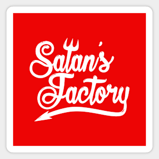 Funny Anti-Christmas Design Santa's Factory Magnet